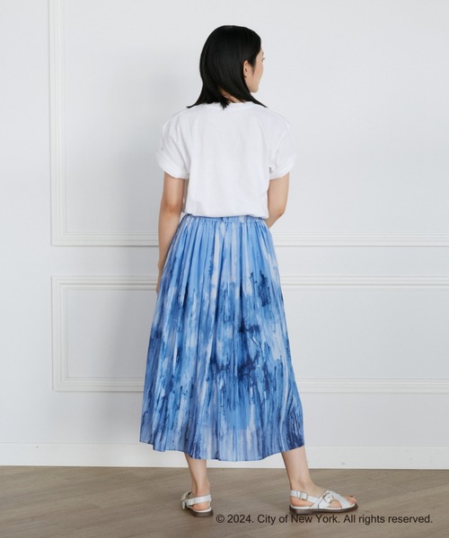 INED（イネド）の「NYCスクエアロゴTシャツ《GOOD ROCK SPEED》（Tシャツ/カットソー・レディース・サックスブルー/オフホワイト・9号）」の10枚目の写真