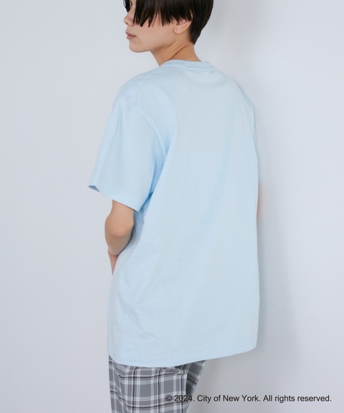 INED（イネド）の「NYCスクエアロゴTシャツ《GOOD ROCK SPEED》（Tシャツ/カットソー・レディース・サックスブルー/オフホワイト・9号）」の14枚目の写真