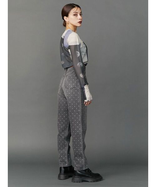 EVRIS(エヴリス)の「グラフィックメローシアートップス(Tシャツ/カットソー・レディース・ネイビー/ブラック・FREE)」の16枚目の写真