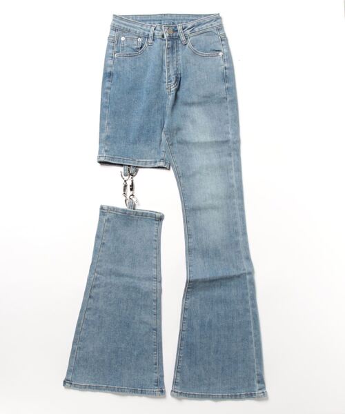 LATINA(ラティーナ)の「ストレッチ セパレート風 デニム パンツ(デニムパンツ・レディース・ブルー・L/M/S)」の5枚目の写真