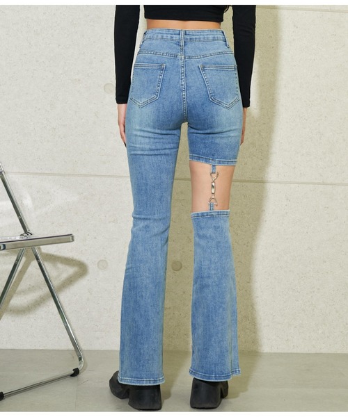 LATINA(ラティーナ)の「ストレッチ セパレート風 デニム パンツ(デニムパンツ・レディース・ブルー・L/M/S)」の8枚目の写真