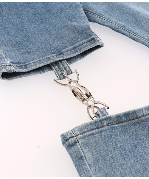 LATINA(ラティーナ)の「ストレッチ セパレート風 デニム パンツ(デニムパンツ・レディース・ブルー・L/M/S)」の3枚目の写真