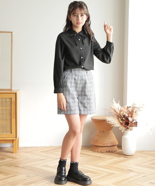 リボン付き白シャツ machatt マチャット　卒業入学 リボン付き白シャツ machatt マチャット 卒業入学 - メルカリ