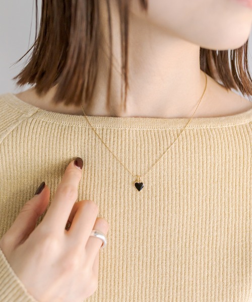 mystic（ミスティック）の「[Eau] petitheart necklace（ネックレス・レディース・ゴールド・ONE SIZE）」の4枚目の写真