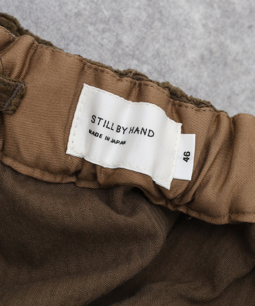 STILL BY HAND（スティルバイハンド）の「【STILL BY HAND / スティルバイハンド】 コーデュロイイージーPT（スラックス・メンズ・ブラック/カーキ・44/46）」の16枚目の写真