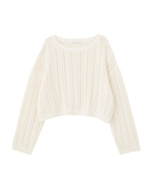 PROPORTION BODY DRESSING（プロポーションボディドレッシング）の「アイレットニット / 1214170902（ニット/セーター・レディース・ホワイト/ブルー/イエロー・SMALL/MEDIUM）」の13枚目の写真