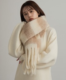 lawgy | soft touch border muffler(マフラー)