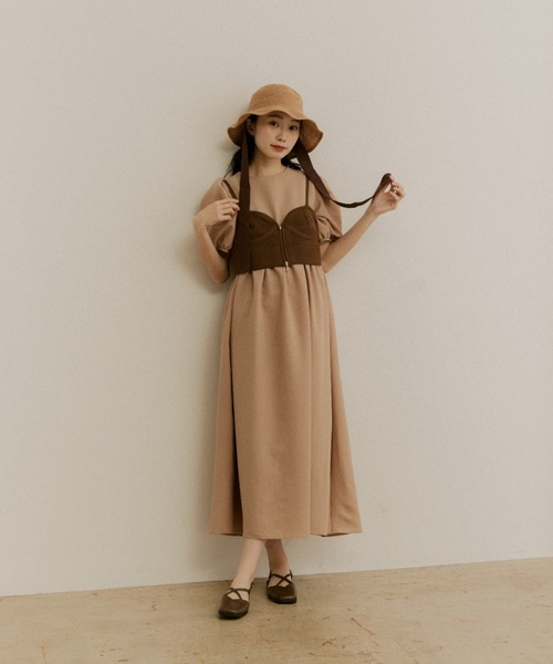 moi tytto（モイテュット）の「ジップ付きニットビスチェ（ベスト・レディース・ナチュラル/ベージュ/ブラウン・FREE）」の18枚目の写真