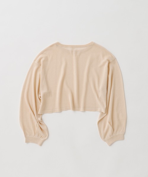 earthy（アーシー）の「シアークロップドニットプルオーバー
