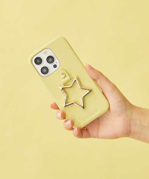 HASHIBAMI（ハシバミ）の「【HASHIBAMI】ビッグスターiPhoneケース ※iPhone15pro 用（スマホケース/カバー・レディース・グレー/ブラック/レモンイエロー/アクア/ふじ色系/ライトオレンジ系/ローズ系・FREE）」の5枚目の写真