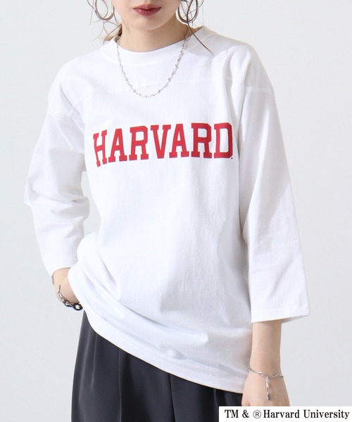 HARVARD(ハーバード)の「HARVARD フットボールTee(Tシャツ/カットソー・メンズ・ブラック/ホワイト・XL/L/M)」の5枚目の写真