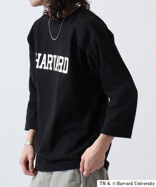 HARVARD(ハーバード)の「HARVARD フットボールTee(Tシャツ/カットソー・メンズ・ブラック/ホワイト・XL/L/M)」の12枚目の写真