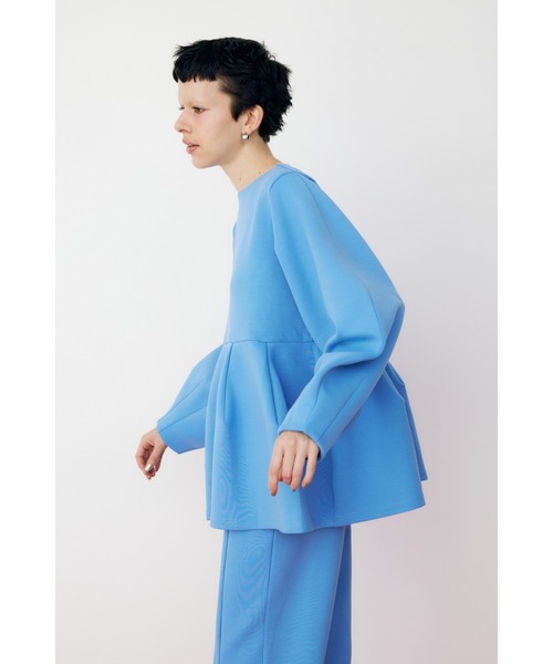 HeRIN.CYE(ヘリンドットサイ)の「Feels hem flare tops フィールズヘムフレアートップス(Tシャツ/カットソー・レディース・ホワイト/ブラック/ブルー・FREE)」の8枚目の写真