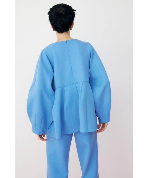 HeRIN.CYE(ヘリンドットサイ)の「Feels hem flare tops フィールズヘムフレアートップス(Tシャツ/カットソー・レディース・ホワイト/ブラック/ブルー・FREE)」の9枚目の写真