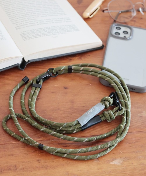 ★LAKOLE★ マルチスマートフォンストラップ　 グリーン　スマホショルダー 2WAYマルチスマホストラップ / 105353（スマホグッズ）｜LAKOLE