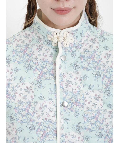 Samansa Mos2（サマンサ モスモス）の「ダイヤキルトリバーシブルジャケット（ノーカラージャケット・レディース・イエロー/ミント/ベージュ・F）」の20枚目の写真