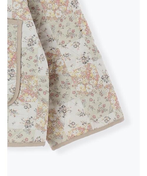 Samansa Mos2（サマンサ モスモス）の「ダイヤキルトリバーシブルジャケット（ノーカラージャケット・レディース・イエロー/ミント/ベージュ・F）」の11枚目の写真