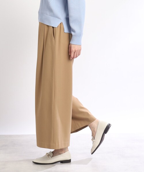 Reflect(リフレクト)の「◆【SALE/WEB限定カラーあり/洗える】ストレッチワイドクロップドパンツ(その他パンツ・レディース・キャメル/ネイビー/アイボリー/ライトグレー・11/09/07/05/13/15 /17)」の20枚目の写真