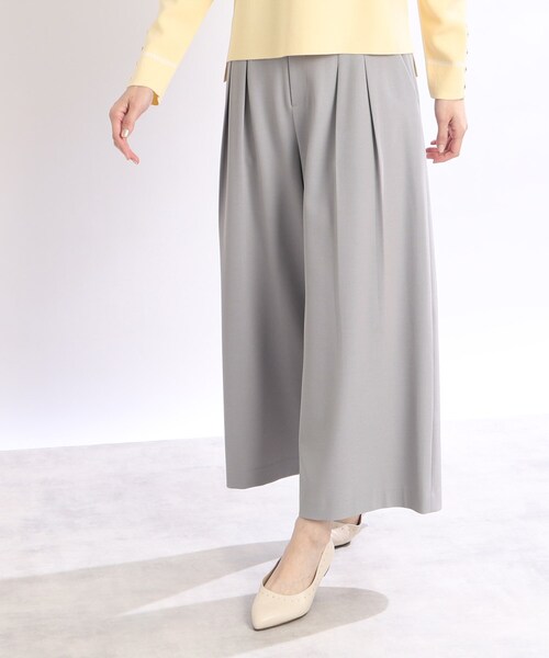 Reflect(リフレクト)の「◆【SALE/WEB限定カラーあり/洗える】ストレッチワイドクロップドパンツ(その他パンツ・レディース・キャメル/ネイビー/アイボリー/ライトグレー・11/09/07/05/13/15 /17)」の17枚目の写真