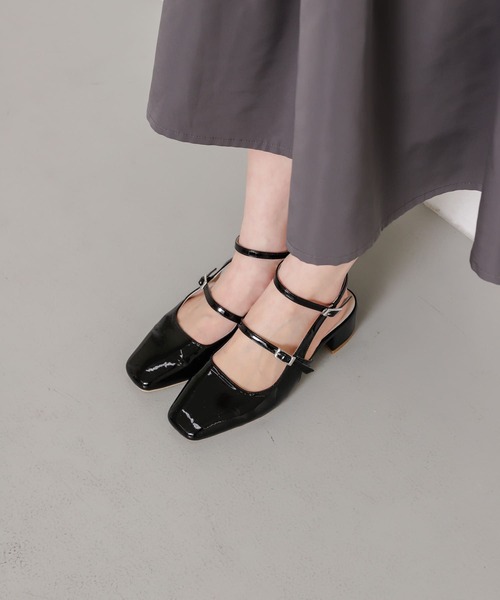 SENSE OF PLACE by URBAN RESEARCH(センスオブプレイスバイアーバンリサーチ)の「メリージェーンシューズ(パンプス・レディース・シルバー/ブラック/ミント・SMALL/MEDIUM/LARGE)」の8枚目の写真