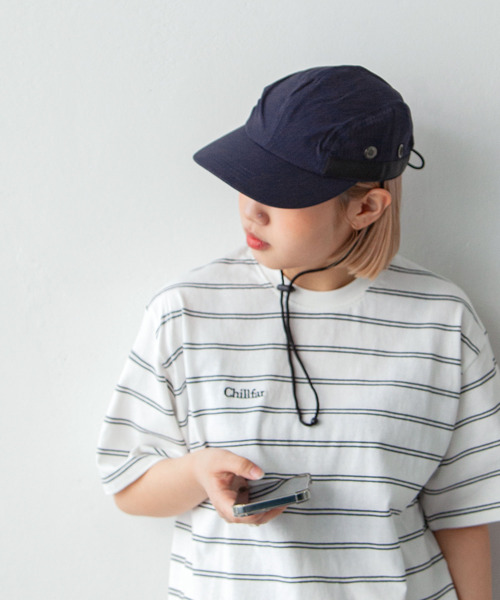 Chillfar（チルファー）の「紐付きキャップ（キャップ・レディース・ネイビー/ベージュ/ブラック/カーキ・FREE）」の4枚目の写真