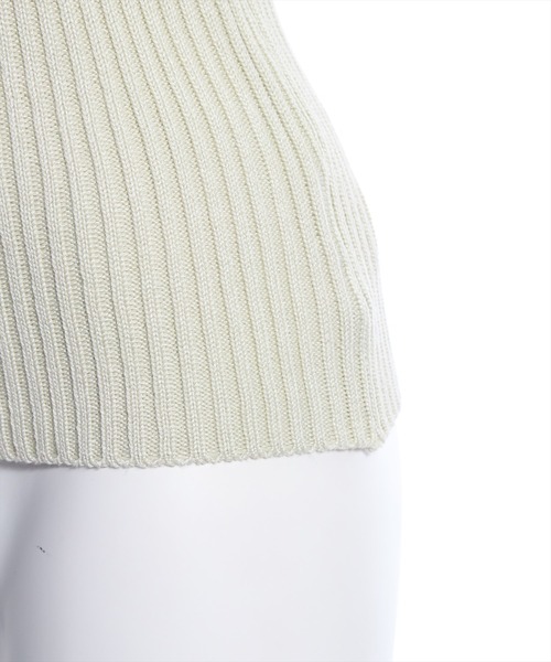 clear（クリア）の「アシンメトリークロスネックニットトップス[オフィスカジュアル 大人 フェミニン]≪再入荷≫（ニット/セーター・レディース・ミント/ピンク/ブラック/サックスブルー/オフホワイト・F）」の19枚目の写真