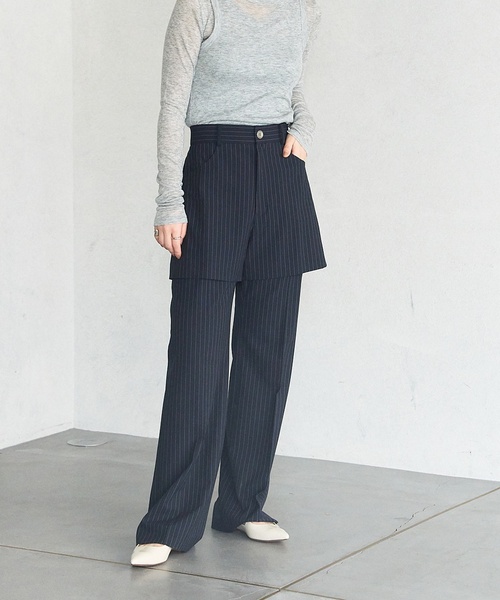 LE TALON(ルタロン)の「ポインテッドクロスハートストラップフラット(その他シューズ・レディース・アイボリー/ブラックミックス・22.5cm/23cm/23.5cm/24cm/25cm/22cm/24.5cm)」の4枚目の写真