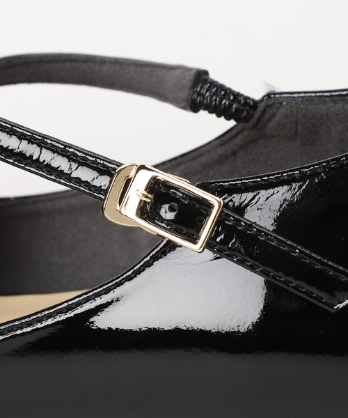 LE TALON(ルタロン)の「ポインテッドクロスハートストラップフラット(その他シューズ・レディース・アイボリー/ブラックミックス・22.5cm/23cm/23.5cm/24cm/25cm/22cm/24.5cm)」の8枚目の写真