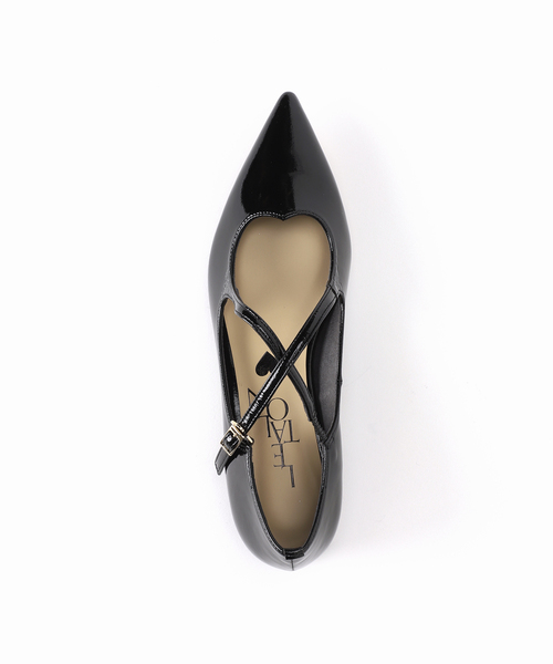 LE TALON(ルタロン)の「ポインテッドクロスハートストラップフラット(その他シューズ・レディース・アイボリー/ブラックミックス・22.5cm/23cm/23.5cm/24cm/25cm/22cm/24.5cm)」の12枚目の写真