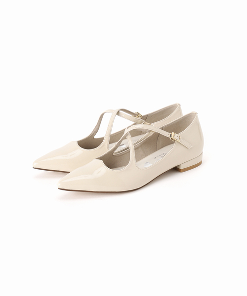 LE TALON(ルタロン)の「ポインテッドクロスハートストラップフラット(その他シューズ・レディース・アイボリー/ブラックミックス・22.5cm/23cm/23.5cm/24cm/25cm/22cm/24.5cm)」の18枚目の写真