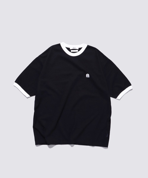 FIDELITY(フィデリティ)の「EMBREM RINGER S/S TEE / 半袖リンガーTシャツ(Tシャツ/カットソー・メンズ・グレー/オフホワイト/ブラック・LARGE/MEDIUM/X-LARGE)」の2枚目の写真