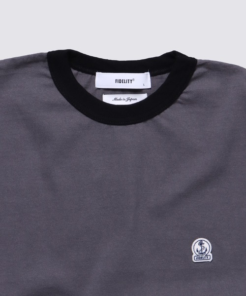 FIDELITY(フィデリティ)の「EMBREM RINGER S/S TEE / 半袖リンガーTシャツ(Tシャツ/カットソー・メンズ・グレー/オフホワイト/ブラック・LARGE/MEDIUM/X-LARGE)」の17枚目の写真