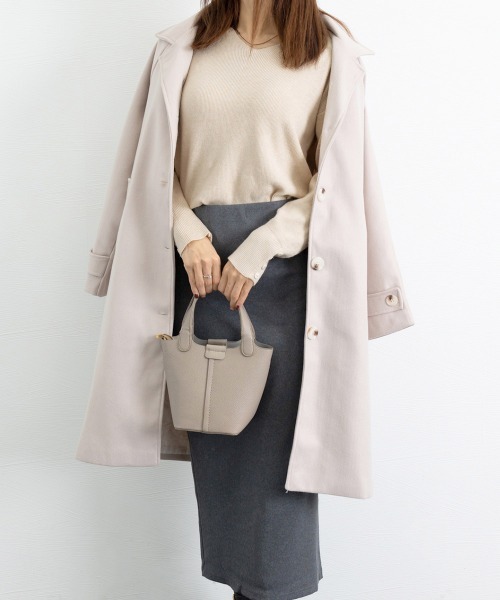 Miniministore(ミニミニストア)の「【新色追加】ニットトップス レディース Vネック長袖(ニット/セーター・レディース・ホワイト/ブラック/モカ/ブラウン/ベージュ/グレー・M/L)」の15枚目の写真