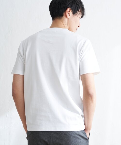 【コットンシルケット】ポンチ クルーネック Tシャツ シルケットポンチクルーネックジャケT｜メンズファッション通販