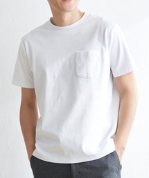 IKKA LOUNGE（イッカラウンジ）の「ポンチクルーネックジャケットＴシャツ（Tシャツ/カットソー・メンズ）」