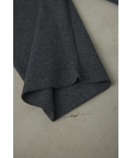 BLACK BY MOUSSY(ブラックバイマウジー)の「tereko half leggings(テレコハーフレギンス)(レギンス/スパッツ・レディース・チャコールグレー/ブラック/カーキ・FREE)」の11枚目の写真