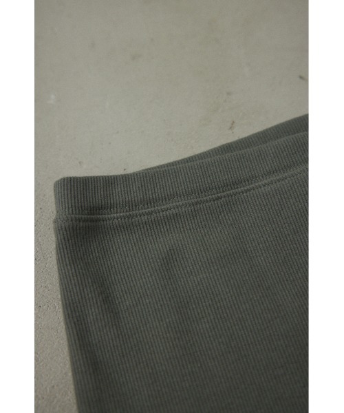 BLACK BY MOUSSY(ブラックバイマウジー)の「tereko half leggings(テレコハーフレギンス)(レギンス/スパッツ・レディース・チャコールグレー/ブラック/カーキ・FREE)」の15枚目の写真