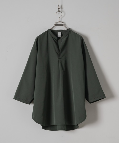 CASPER JOHN（キャスパージョン）の「Back dobby skipper T-shirts/バックドビースキッパーTシャツ（Tシャツ/カットソー・メンズ・カーキ/ブラック/アイボリー・LARGE/MEDIUM/SMALL/X-SMALL）」の22枚目の写真