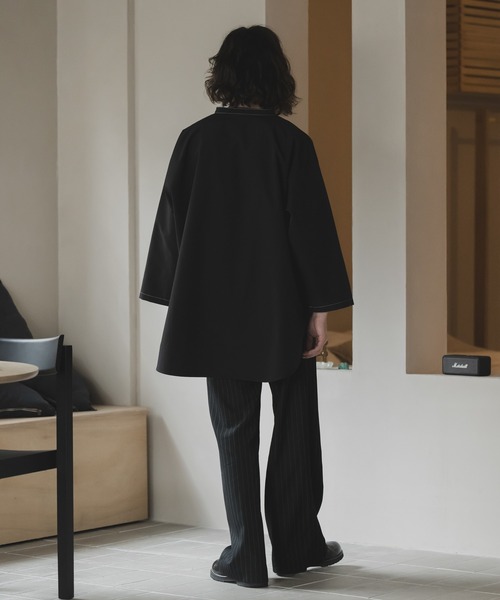 CASPER JOHN（キャスパージョン）の「Back dobby skipper T-shirts/バックドビースキッパーTシャツ（Tシャツ/カットソー・メンズ・カーキ/ブラック/アイボリー・LARGE/MEDIUM/SMALL/X-SMALL）」の11枚目の写真