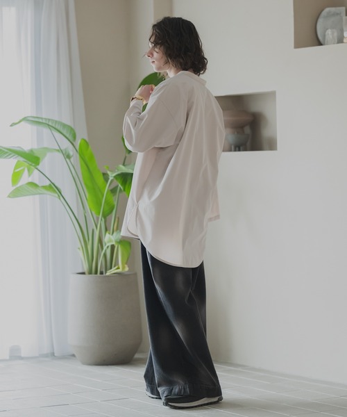 CASPER JOHN（キャスパージョン）の「Back dobby skipper T-shirts/バックドビースキッパーTシャツ（Tシャツ/カットソー・メンズ・カーキ/ブラック/アイボリー・LARGE/MEDIUM/SMALL/X-SMALL）」の19枚目の写真