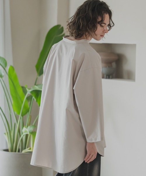 CASPER JOHN（キャスパージョン）の「Back dobby skipper T-shirts/バックドビースキッパーTシャツ（Tシャツ/カットソー・メンズ・カーキ/ブラック/アイボリー・LARGE/MEDIUM/SMALL/X-SMALL）」の15枚目の写真