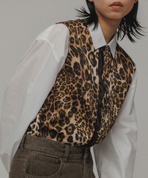 M TO R（ムウトアール）の「［TOPS］LEOPARD NO-SLEEVE TOPS（シャツ/ブラウス・メンズ）」