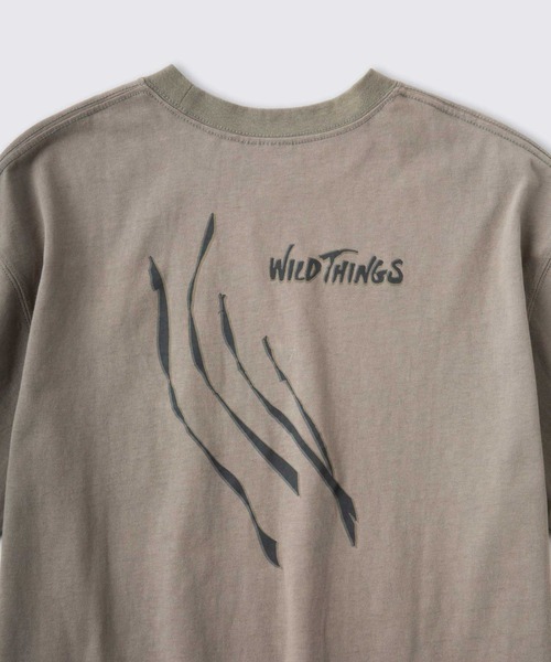 WILD THINGS（ワイルドシングス）の「【WILDTHINGS/ワイルドシングス】 クローマークス | CLAW MARKS（Tシャツ/カットソー・メンズ・ホワイト/ネイビー/ブラック/カーキ・XS/M/L/XL/S）」の13枚目の写真