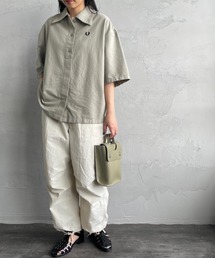 [FRED PERRY/フレッドペリー] ワンポイントロゴ刺繍 ショートスリーブシャツ