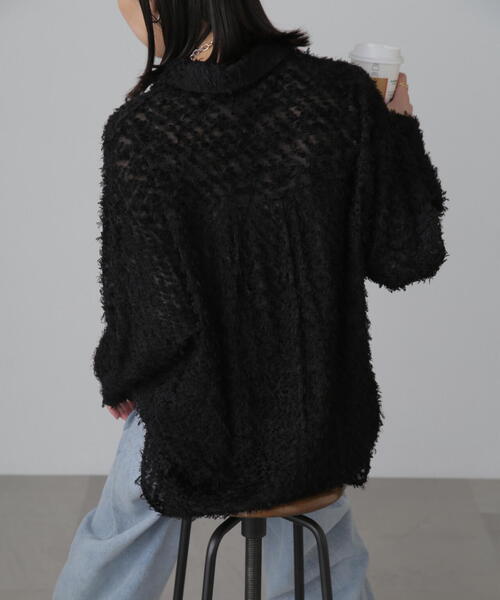 FREE'S MART（フリーズマート）の「フェザージャガードビッグシャツ（シャツ/ブラウス・レディース・ライトグリーン/ホワイト/ブラック・FREE）」の20枚目の写真