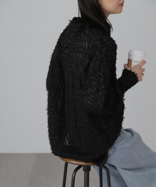 FREE'S MART（フリーズマート）の「フェザージャガードビッグシャツ（シャツ/ブラウス・レディース・ライトグリーン/ホワイト/ブラック・FREE）」の21枚目の写真