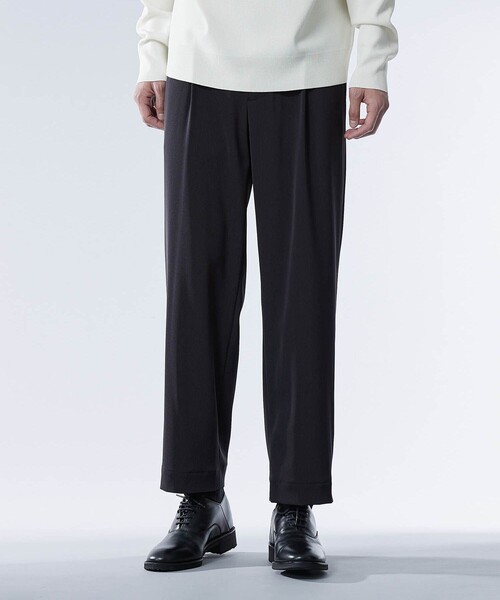 UNITED TOKYO（ユナイテッドトウキョウ）の「DRY KERSEY ストレートパンツ | セットアップ着用可能（スラックス・メンズ・グレイッシュベージュ/ライトブルーグレー/ブラック・1/2）」の18枚目の写真