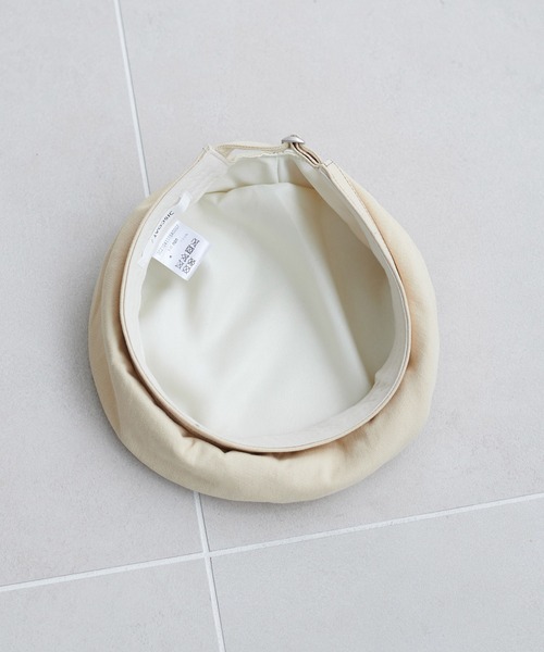 DISCOAT（ディスコート）の「配色ステッチベレー（ハンチング/ベレー帽・レディース・ベージュ/ブラック・FREE）」の21枚目の写真