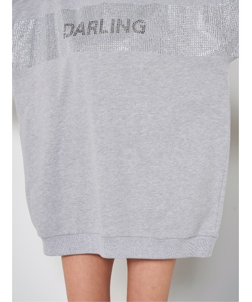 DARLINGロゴ入り黒スウェットダーリッチクリスタルロゴ クリスタルロゴプルオーバー（スウェット）｜Darich（ダーリッチ