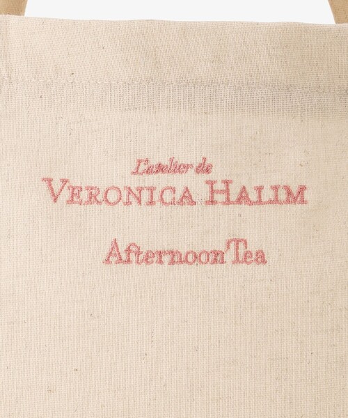 Afternoon Tea（アフタヌーンティー）の「リネン刺繍トートバッグ/ヴェロニカ・ハリム（トートバッグ・レディース・ブルー/アイボリー/ピンク・ONE SIZE）」の7枚目の写真